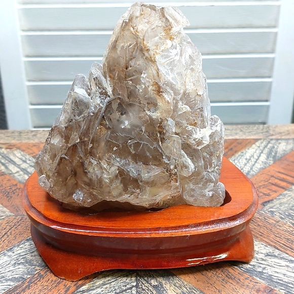 Large Smoky Quartz Crystal, Elestial Quartz, Quartz, 2 pounds 12.1 ounces - Picture 7 of 15